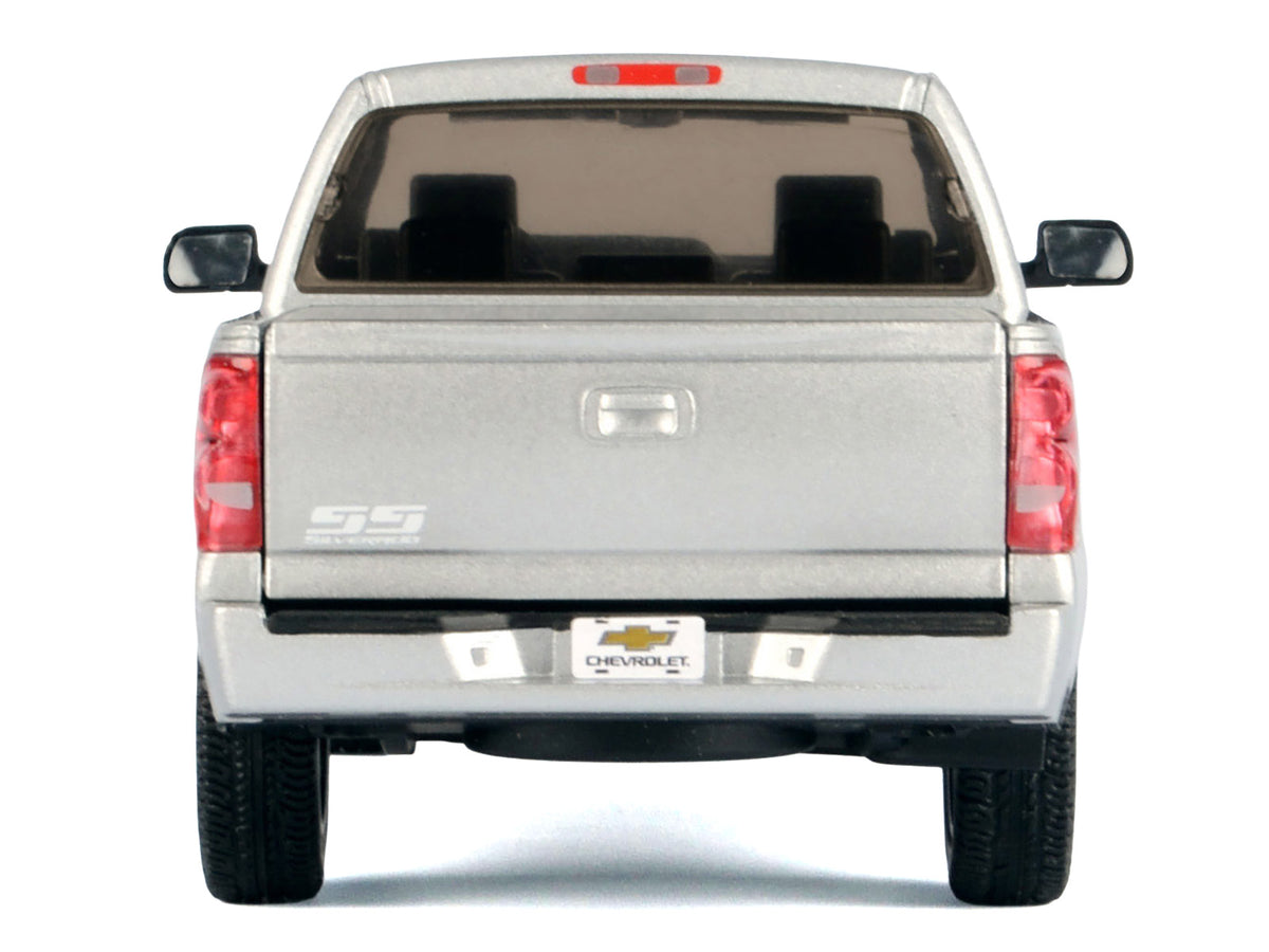 2006 Chevrolet Silverado SS Pickup Truck Silver Metallic "Timeless Legends" Series 1/25 Diecast Model Car