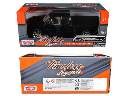 2006 Chevrolet Silverado Intimidator SS Pickup Truck Black "Timeless Legends" Series 1/25 Diecast Model Car