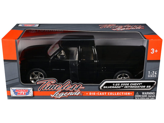2006 Chevrolet Silverado Intimidator SS Pickup Truck Black "Timeless Legends" Series 1/25 Diecast Model Car