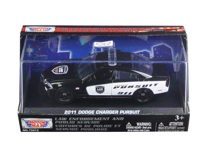 2011 Dodge Charger Pursuit Police Car In Display Showcase 1/43 Diecast Model Car