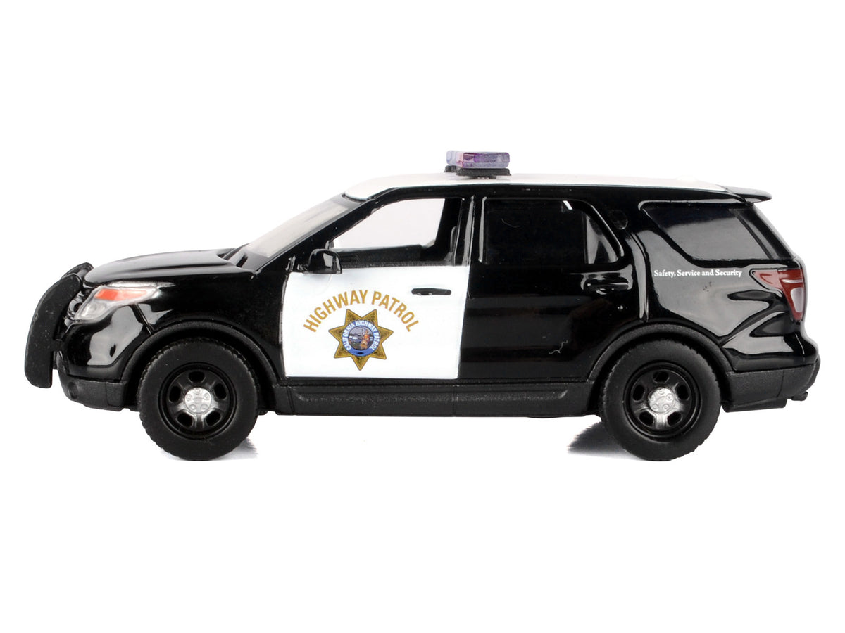 2015 Ford Police Interceptor Utility "California Highway Patrol" Black and White "Law Enforcement and Public Service" Series 1/43 Diecast Model Car
