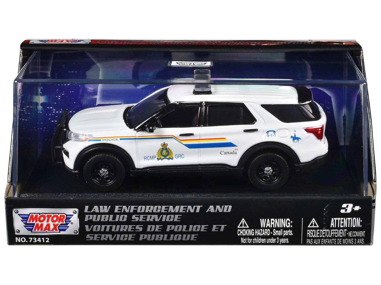 2022 Ford Police Interceptor Utility "RCMP (Royal Canadian Mounted Police)" White "Law Enforcement and Public Service" Series 1/43 Diecast Model Car