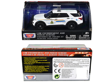 2022 Ford Police Interceptor Utility "RCMP (Royal Canadian Mounted Police)" White "Law Enforcement and Public Service" Series 1/43 Diecast Model Car