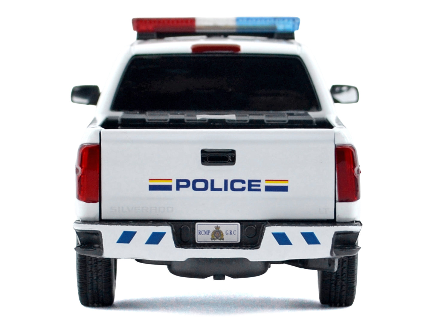 2017 Chevrolet Silverado 1500 LT Z71 Crew Cab Pickup Truck "Royal Canadian Mounted Police" White with Flashing Light Bar and Front and Rear Lights and Sounds "Law Enforcement and Public Service" Series 1/27 Diecast Model Car