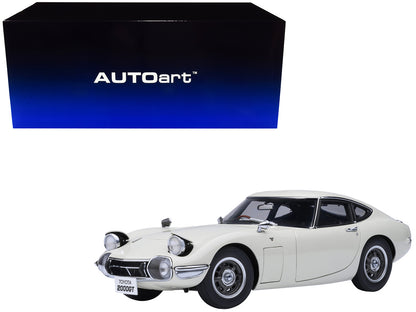 1967 Toyota 2000GT RHD (Right Hand Drive) White 1/18 Model Car