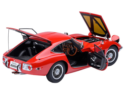1967 Toyota 2000GT RHD (Right Hand Drive) Red 1/18 Model Car