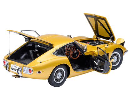 1967 Toyota 2000GT RHD (Right Hand Drive) Gold Metallic 1/18 Model Car