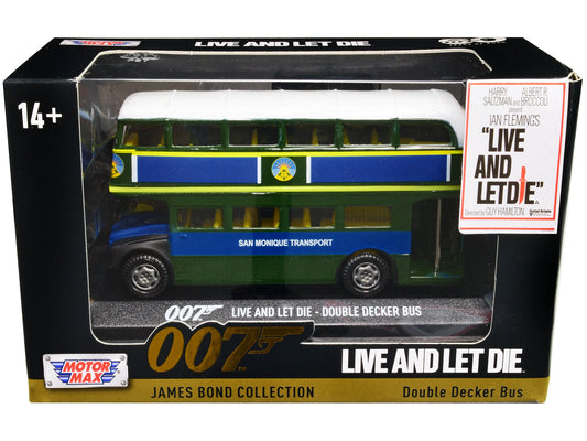 Double Decker Bus "San Monique Transport" James Bond 007 "Live and Let Die" (1973) Movie "James Bond Collection" Series Diecast Model Car