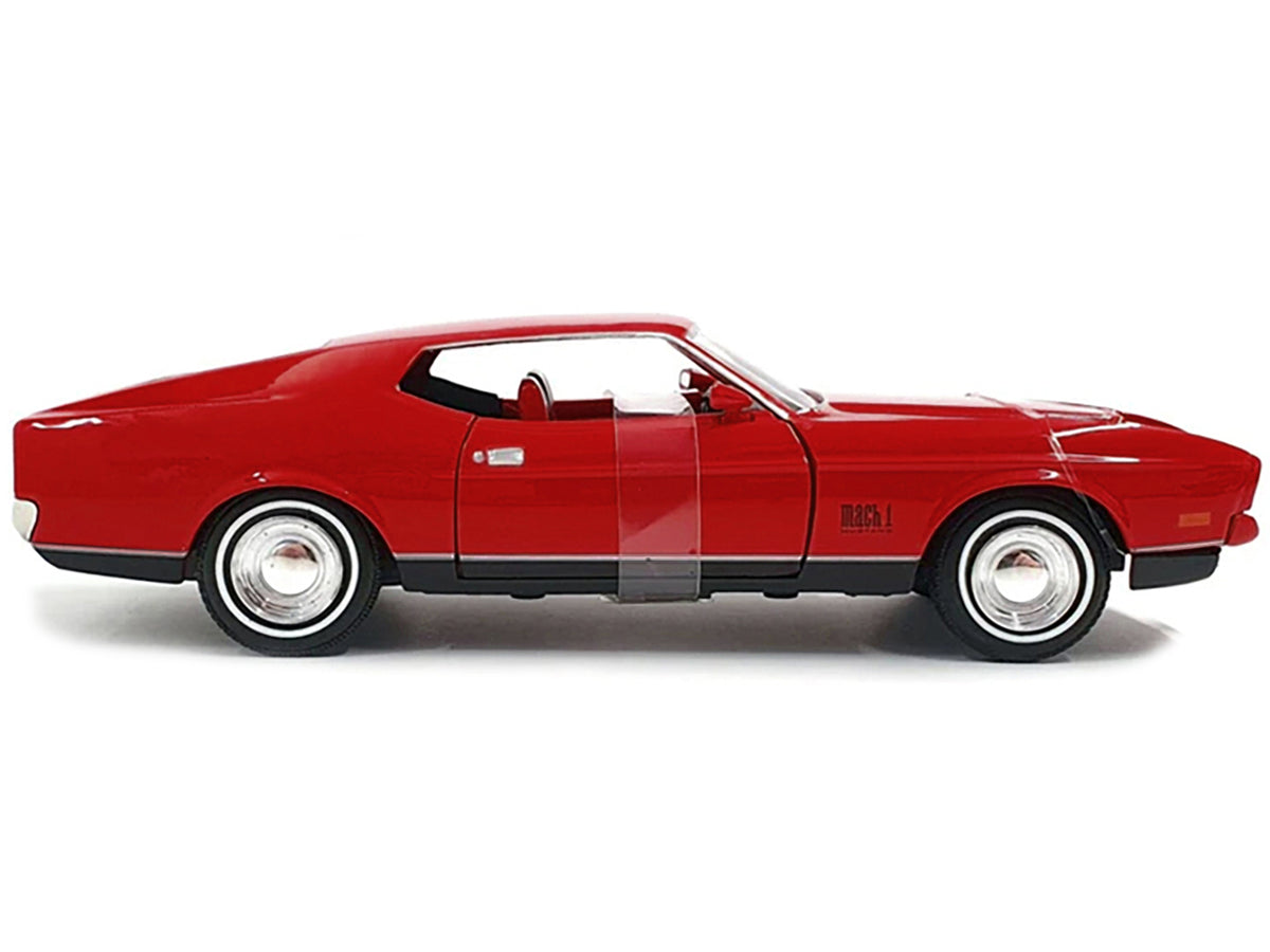 1971 Ford Mustang Mach 1 Red James Bond 007 "Diamonds are Forever" (1971) Movie "James Bond Collection" Series 1/24 Diecast Model Car