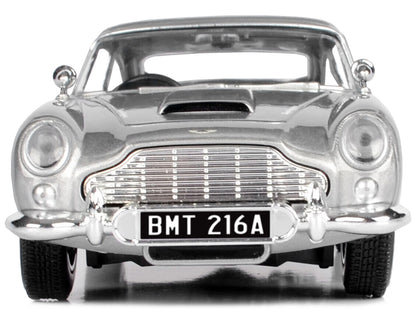 Aston Martin DB5 RHD (Right Hand Drive) Silver Metallic James Bond 007 "Goldfinger" (1964) Movie "James Bond Collection" Series 1/24 Diecast Model Car