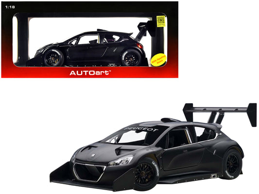 2013 Peugeot 208 T16 Pikes Peak Race Car Plain Black Version 1/18 Model Car
