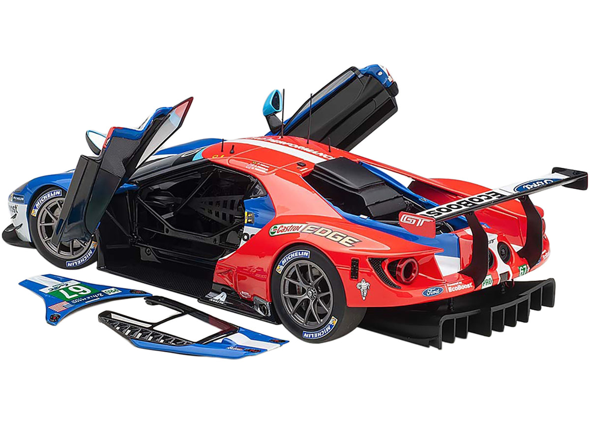 Ford GT #67 Harry Tincknell - Andy Priaulx - Pipo Derani "Ford Chip Ganassi Team UK" 24H Le Mans (2017) 1/18 Model Car
