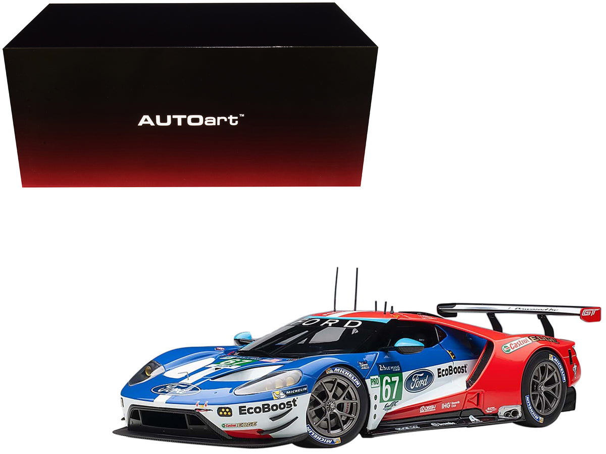 Ford GT #67 Harry Tincknell - Andy Priaulx - Pipo Derani "Ford Chip Ganassi Team UK" 24H Le Mans (2017) 1/18 Model Car