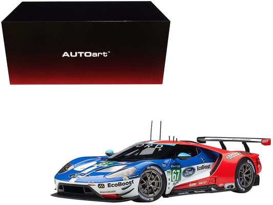 Ford GT #67 Harry Tincknell - Andy Priaulx - Pipo Derani "Ford Chip Ganassi Team UK" 24H Le Mans (2017) 1/18 Model Car