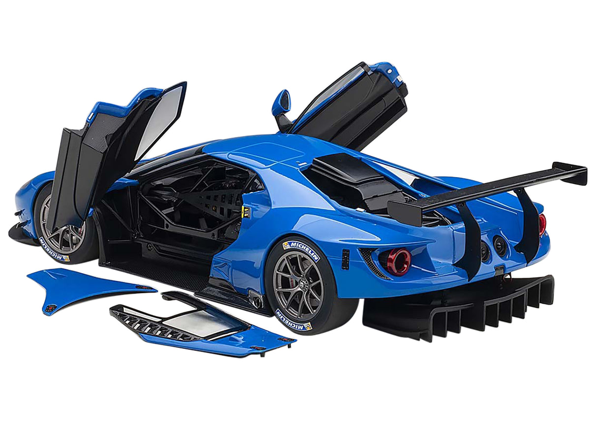 Ford GT Le Mans Plain Color Version Blue 1/18 Model Car