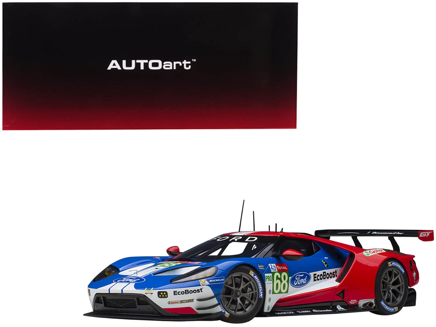 Ford GT #68 Sebastien Bourdais - Joey Hand - Dirk Muller 24H of Le Mans (2019) 1/18 Model Car