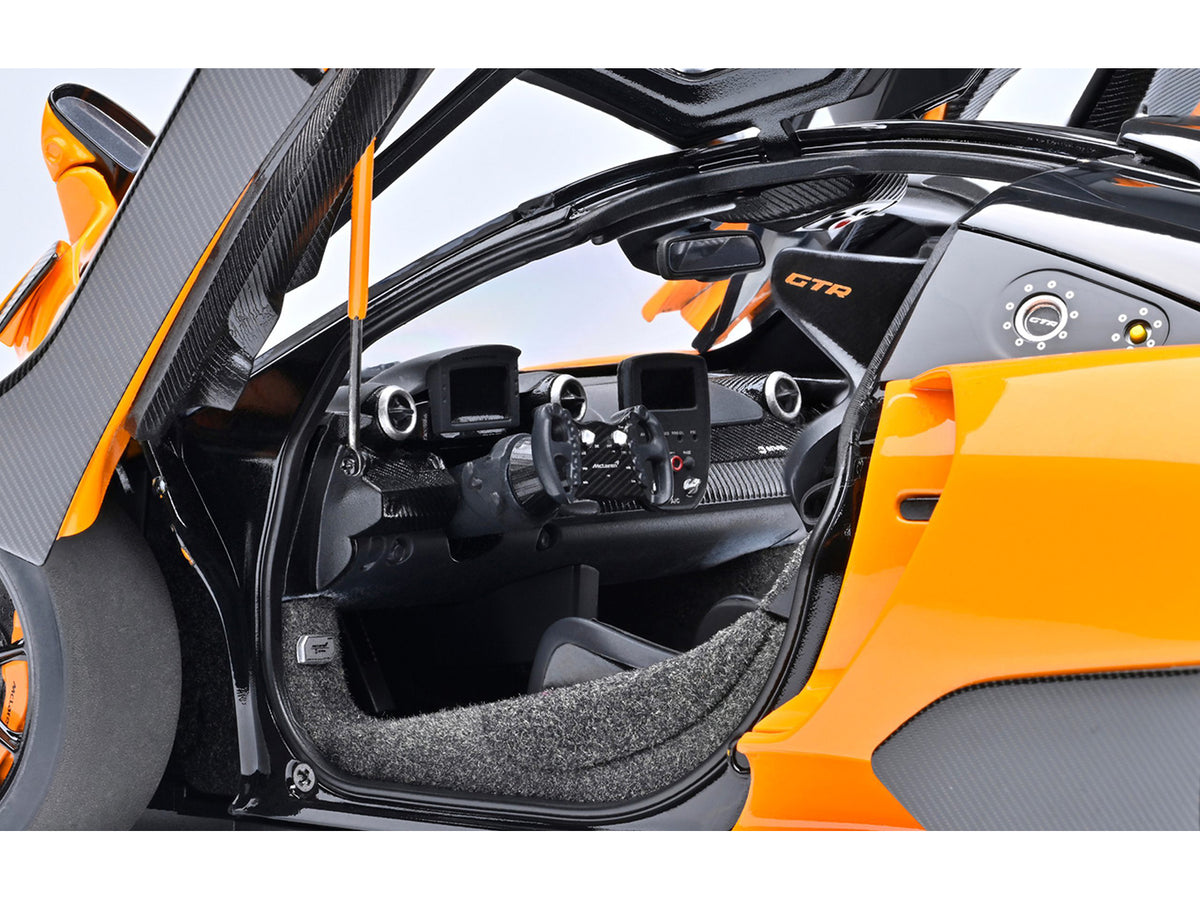 McLaren Senna GTR Orange with Black Top 1/18 Model Car