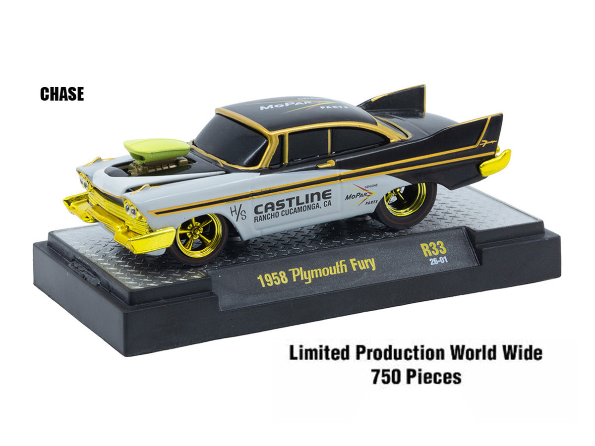 "Ground Pounders" 6 Cars Set Release 33 IN DISPLAY CASES Limited Edition 1/64 Diecast Model Cars