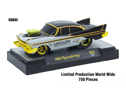 "Ground Pounders" 6 Cars Set Release 33 IN DISPLAY CASES Limited Edition 1/64 Diecast Model Cars