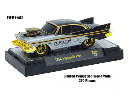 "Ground Pounders" 6 Cars Set Release 33 IN DISPLAY CASES Limited Edition 1/64 Diecast Model Cars