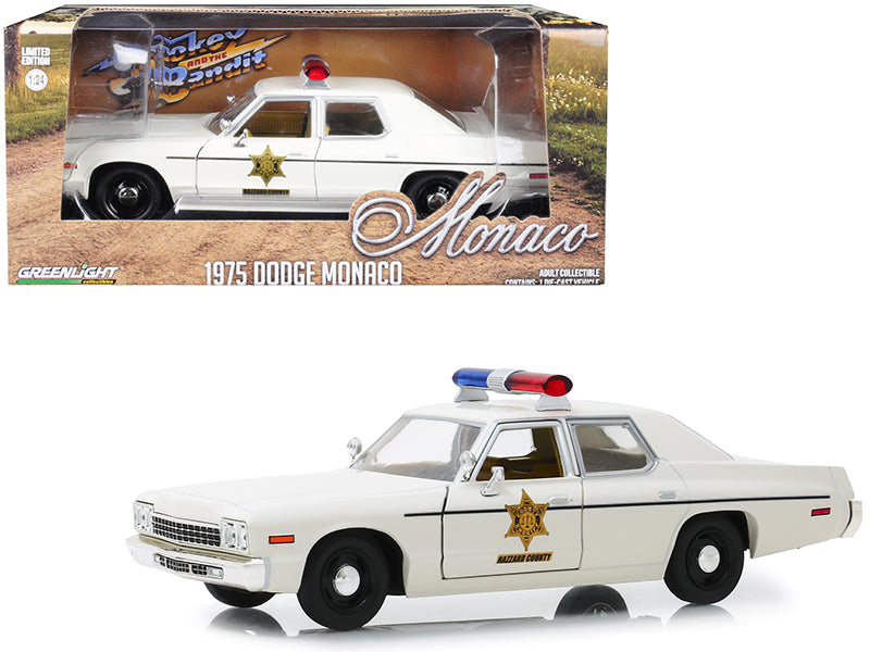1975 Dodge Monaco Cream "Hazzard County Sheriff" 1/24 Diecast Model Car