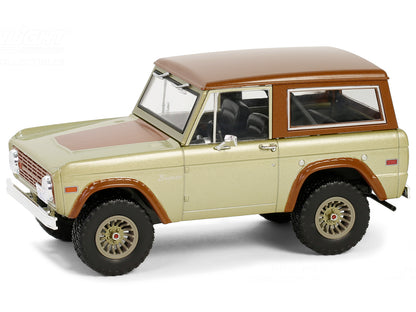 1970 Ford Bronco Gold Metallic with Brown Hood and Top  "Lost" (2004-2010) TV Series "Hollywood" Series 20 1/24 Diecast Model Car
