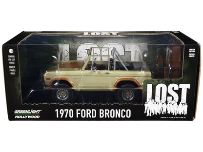 1970 Ford Bronco Gold Metallic with Brown Hood and Top  "Lost" (2004-2010) TV Series "Hollywood" Series 20 1/24 Diecast Model Car