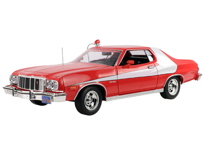 1976 Ford Gran Torino Red with White Graphics "Hollywood Greatest Hits" Series 1/24 Diecast Model Car