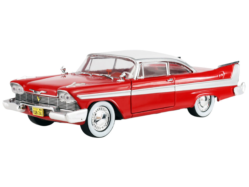 1958 Plymouth Fury Red with White Top and Red Interior "Hollywood Greatest Hits" Series 1/24 Diecast Model Car