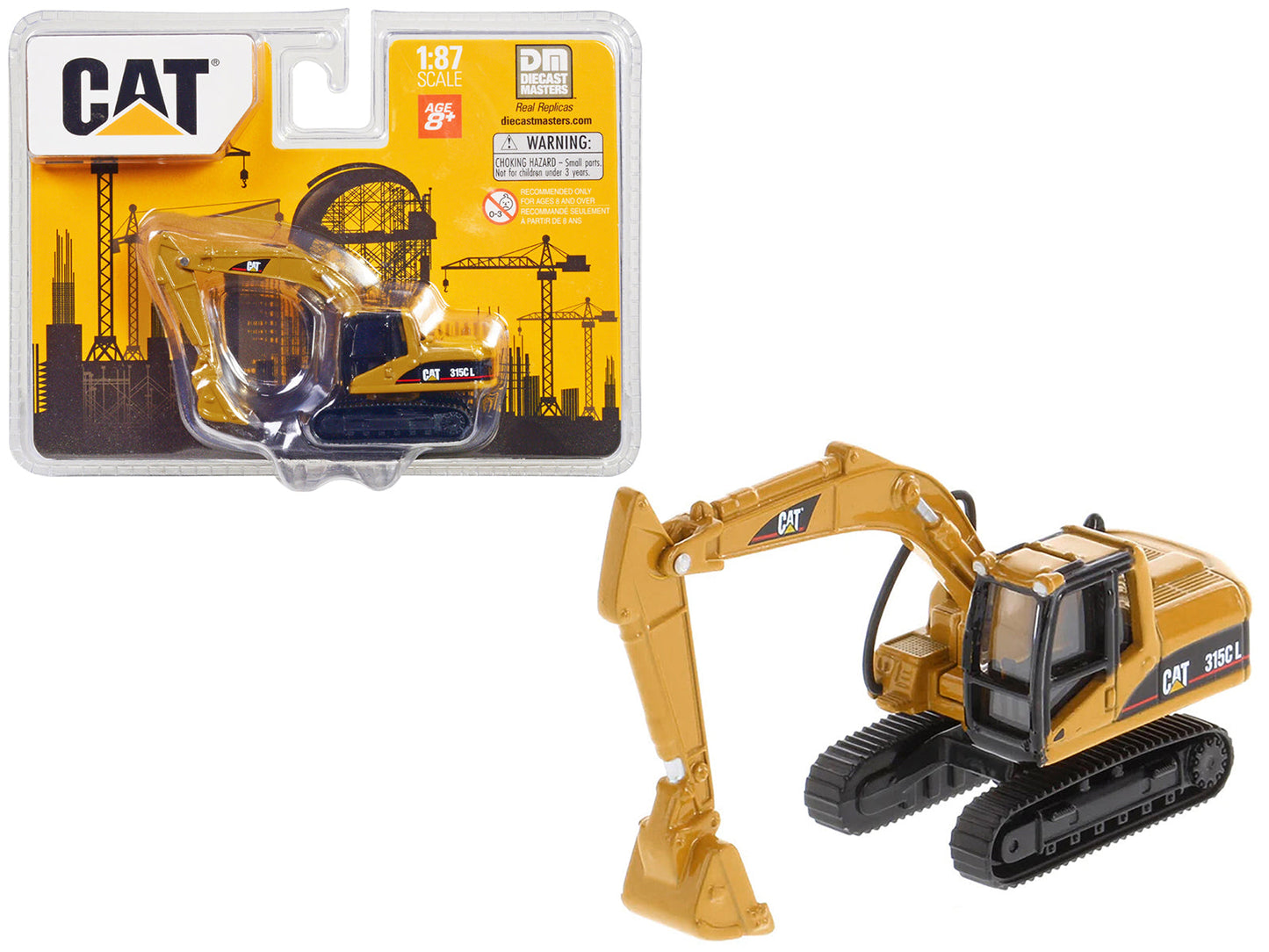 CAT Caterpillar 315C L Hydraulic Excavator Yellow 1/87 (HO) Diecast Model