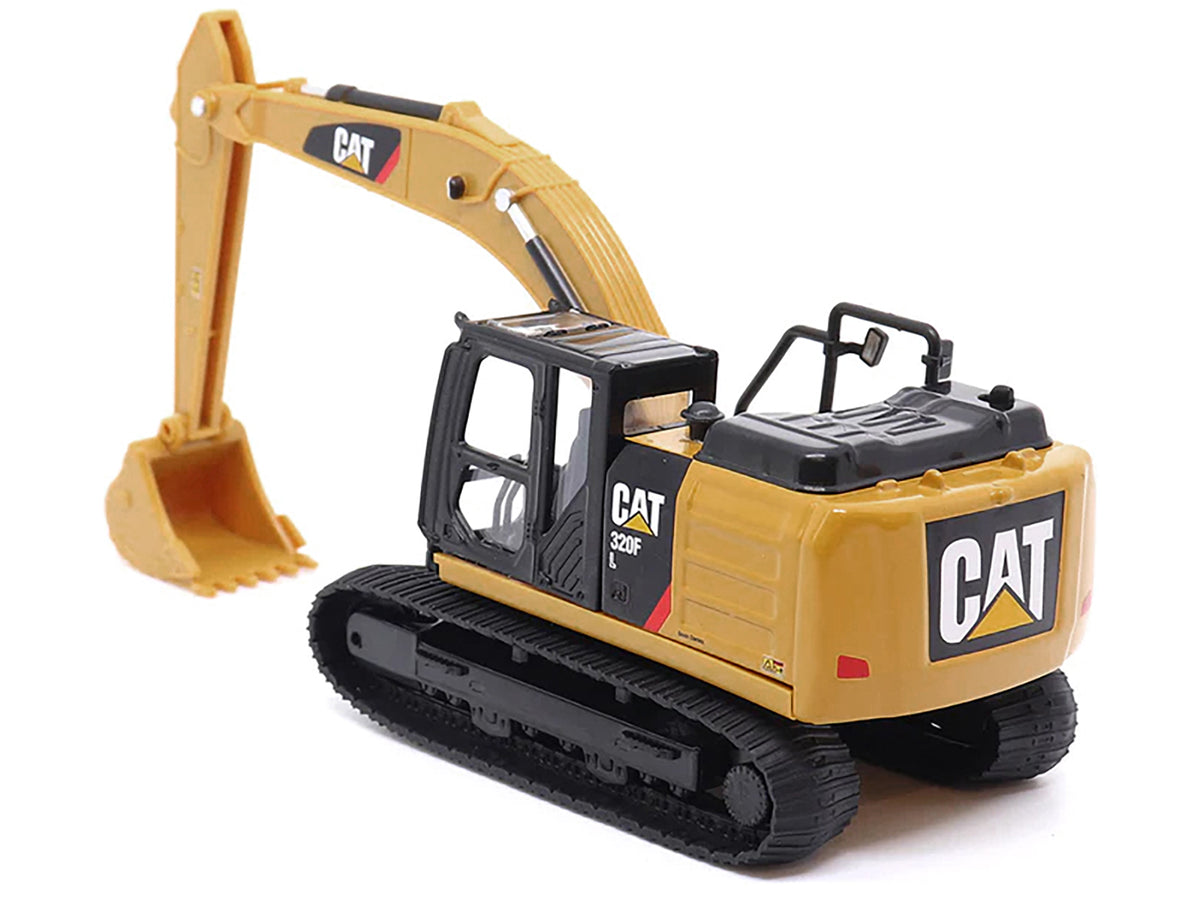 CAT Caterpillar 320F L Hydraulic Excavator Yellow and Black 1/64 Diecast Model