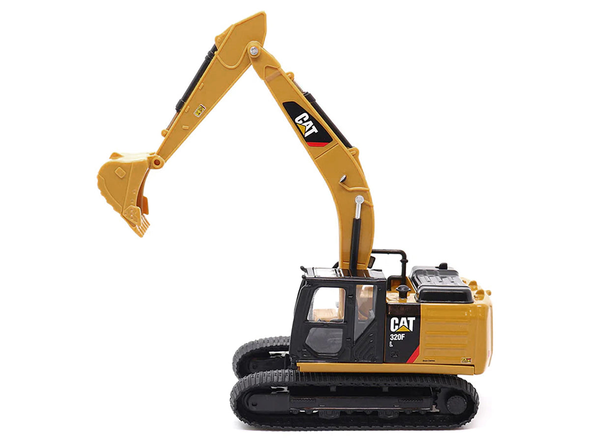 CAT Caterpillar 320F L Hydraulic Excavator Yellow and Black 1/64 Diecast Model