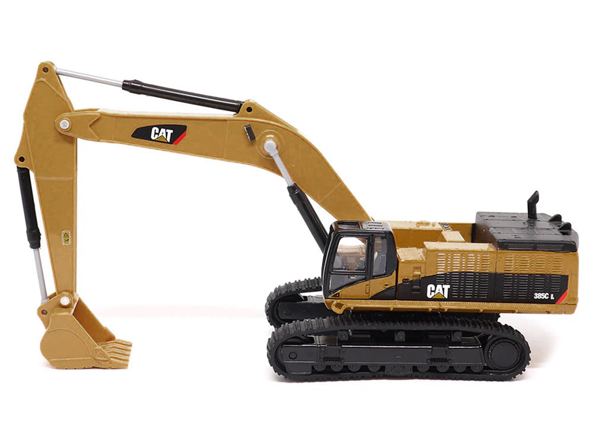 CAT Caterpillar 385C L Hydraulic Excavator Yellow 1/64 Diecast Model