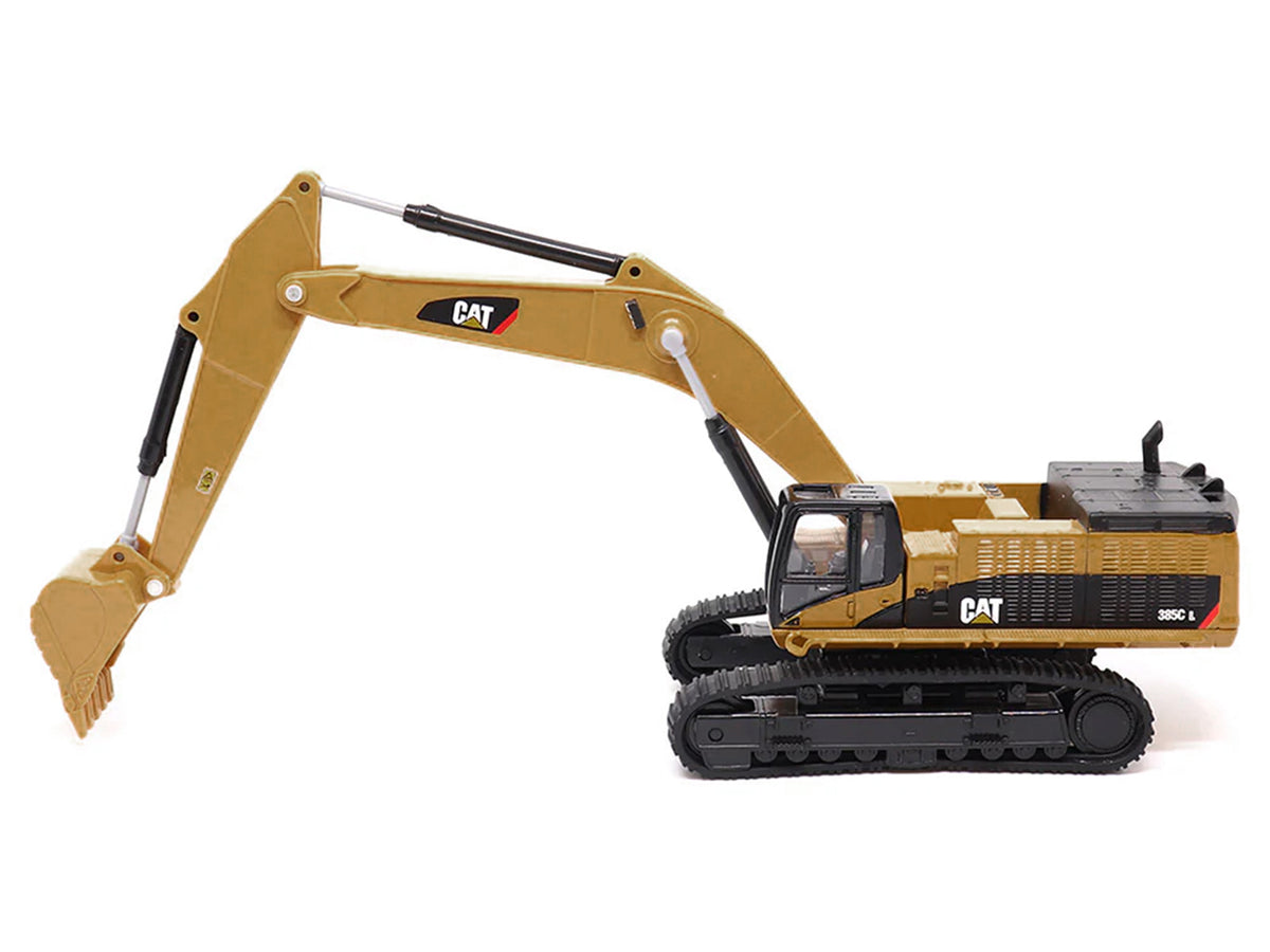 CAT Caterpillar 385C L Hydraulic Excavator Yellow 1/64 Diecast Model