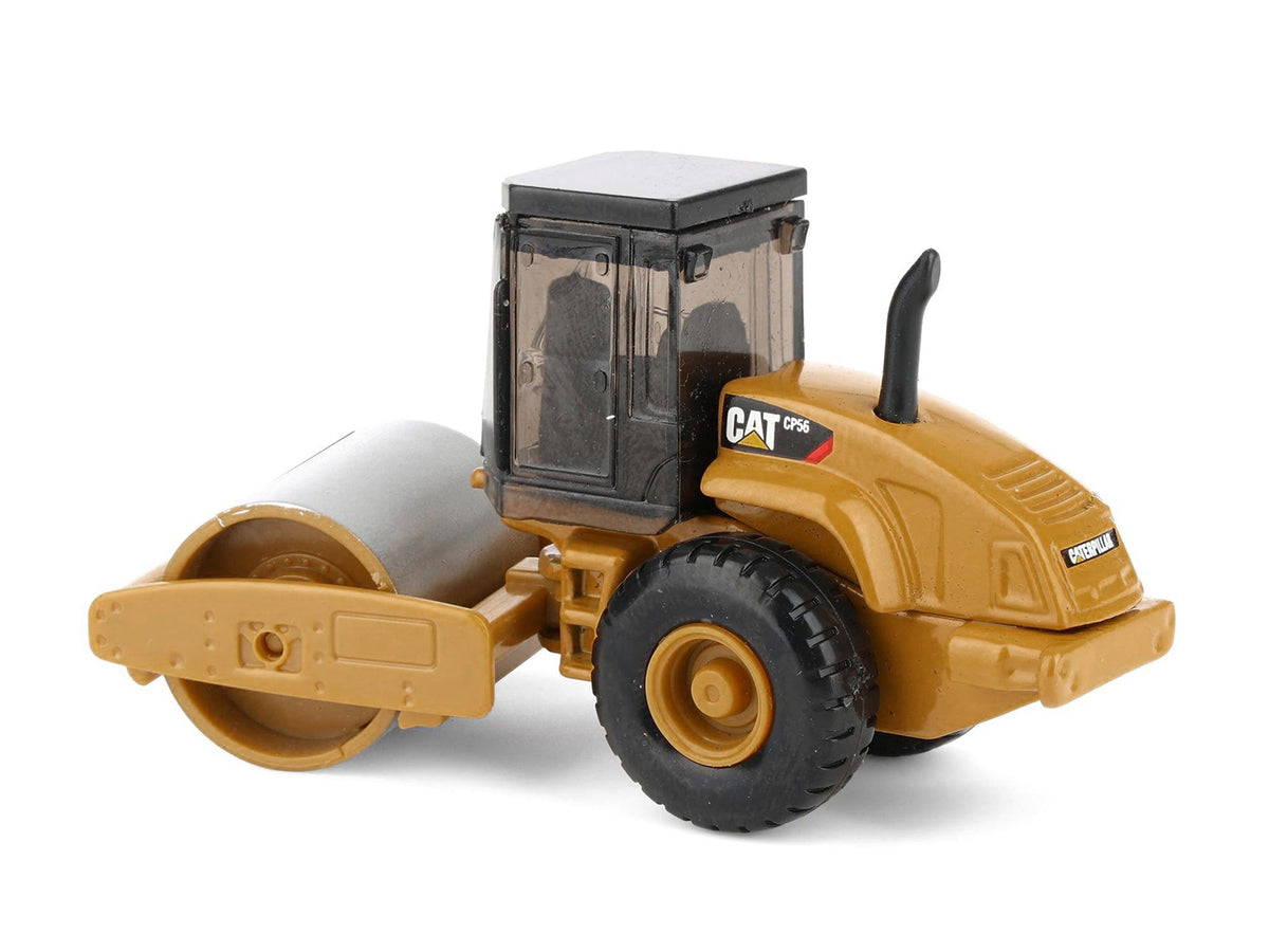 CAT Caterpillar CS56 Roller with Interchangeable Front Attachment Yellow 1/87 (HO) Diecast Model