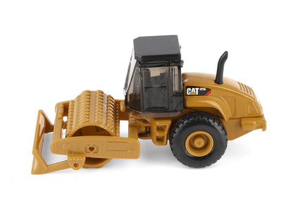 CAT Caterpillar CS56 Roller with Interchangeable Front Attachment Yellow 1/87 (HO) Diecast Model