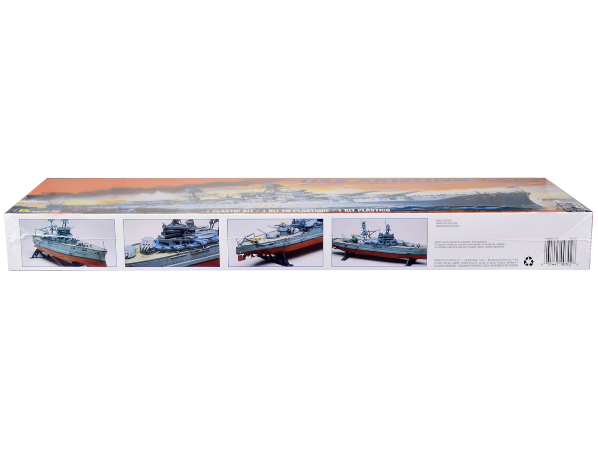 Level 4 Model Kit USS Arizona Pacific Fleet Battleship "Memorial to the Tragedy of Pearl Harbor" 1/426 Scale Model