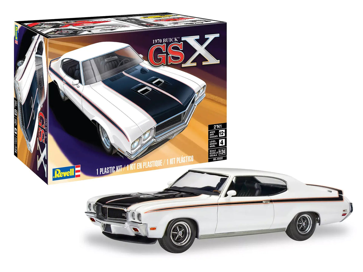 Level 4 Model Kit 1970 Buick GSX 2-in-1 Kit 1/24 Scale Model
