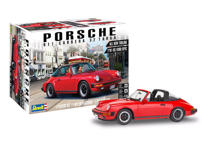 Level 4 Model Kit Porsche 911 Carrera 3.2 Targa 2-in-1 Kit 1/24 Scale Model
