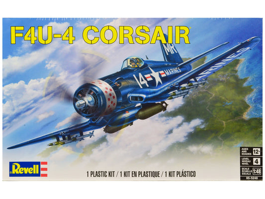 Level 4 Model Kit Vought F4U-4 Corsair Fighter Aircraft 1/48 Scale Model