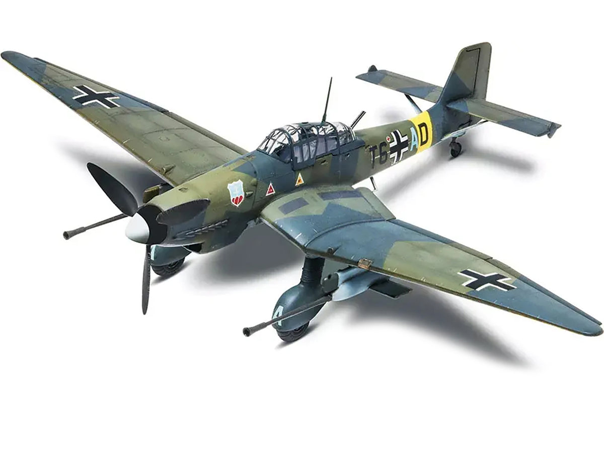 Level 4 Model Kit Junkers STUKA JU 87G-1 Tank Buster Bomber Aircraft 1/48 Scale Model