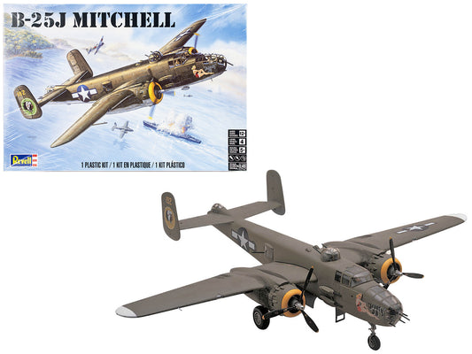 Level 4 Model Kit B-25J Mitchell Medium Bomber Plane 1/48 Scale Model