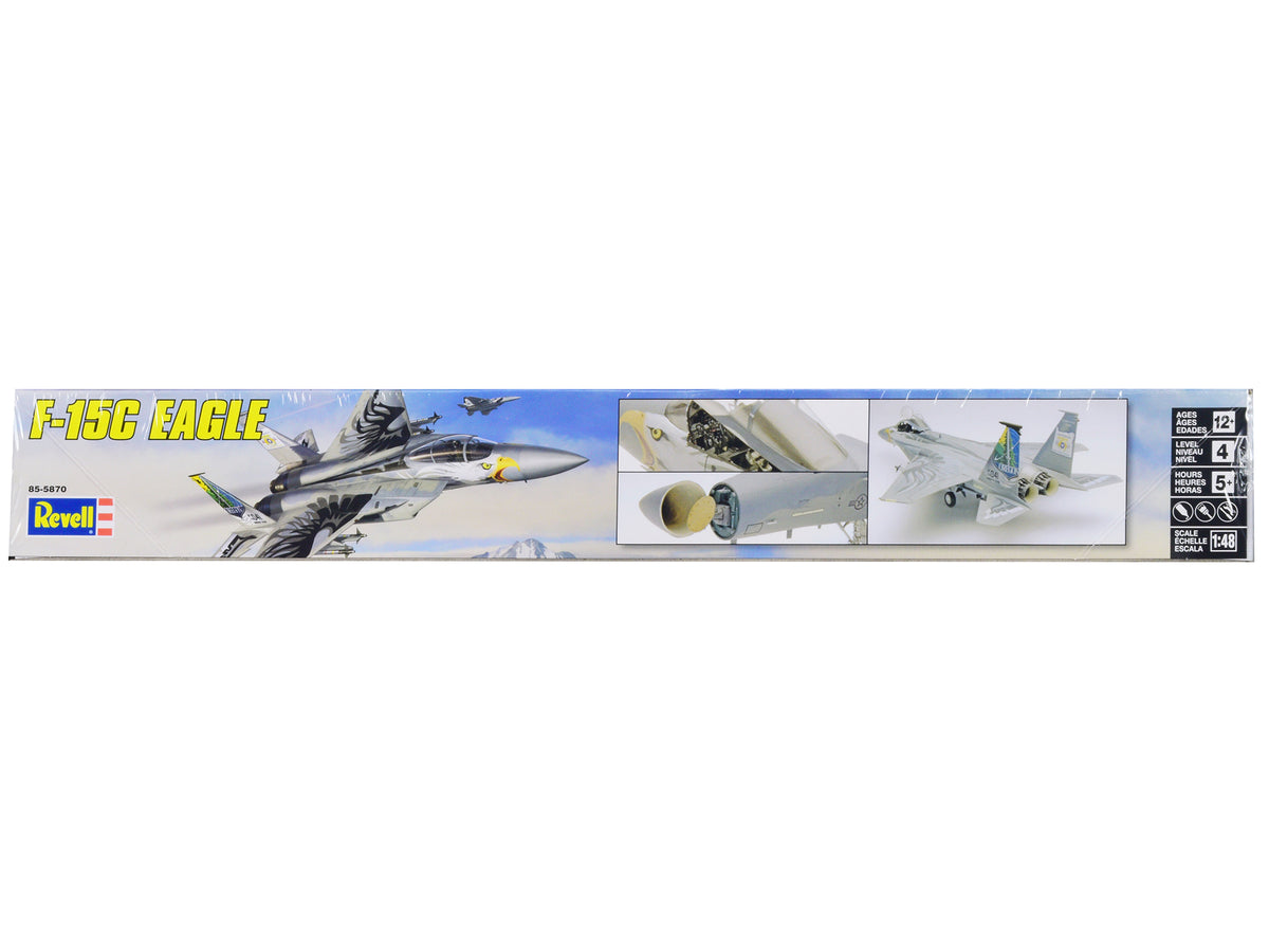 Level 4 Model Kit McDonnell Douglas F-15C Eagle Fighter Aircraft 1/48 Scale Model