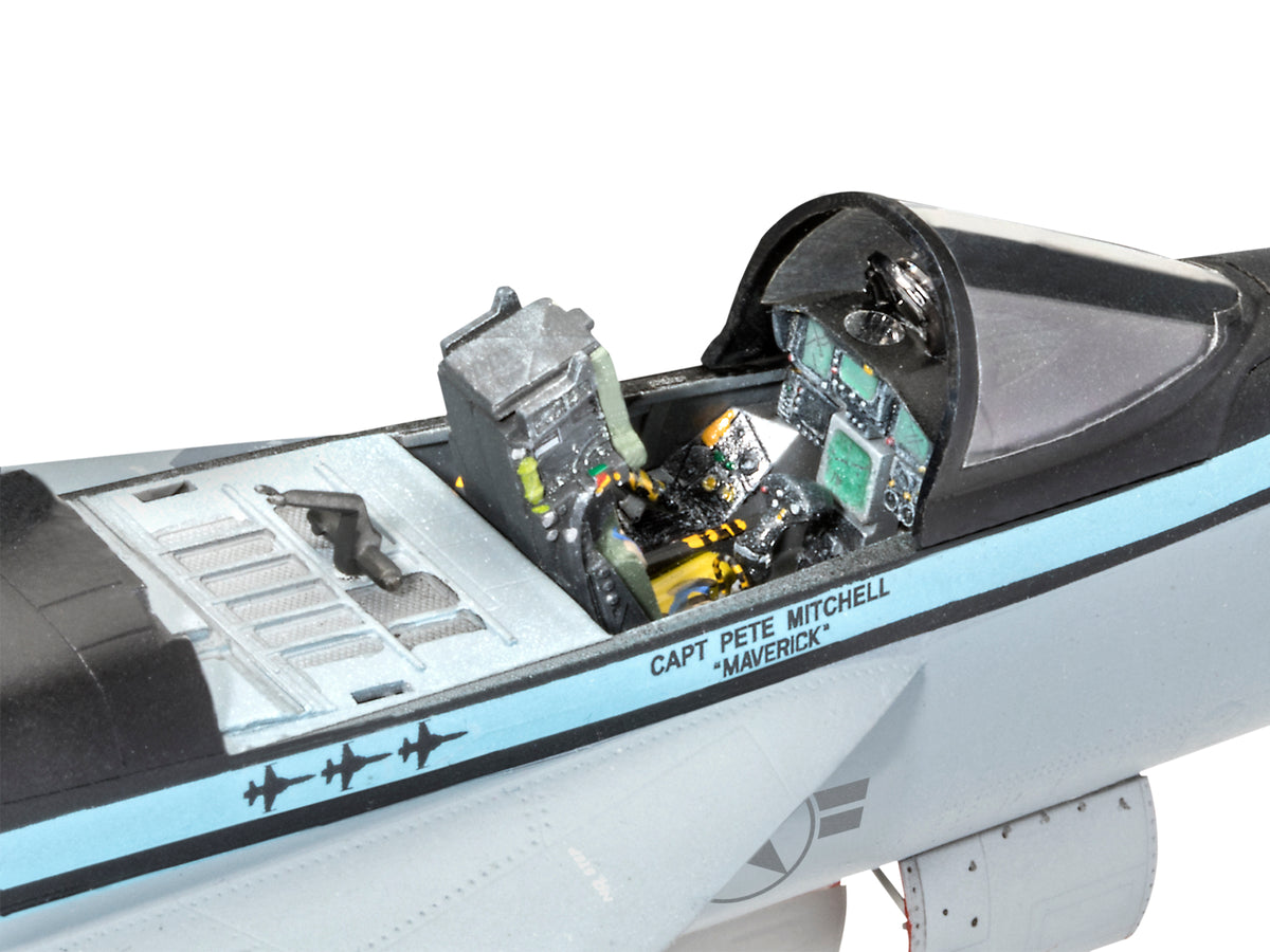 Level 5 Model Kit Maverick's F/A-18E Super Hornet Jet "Top Gun: Maverick" (2022) Movie 1/48 Scale Model