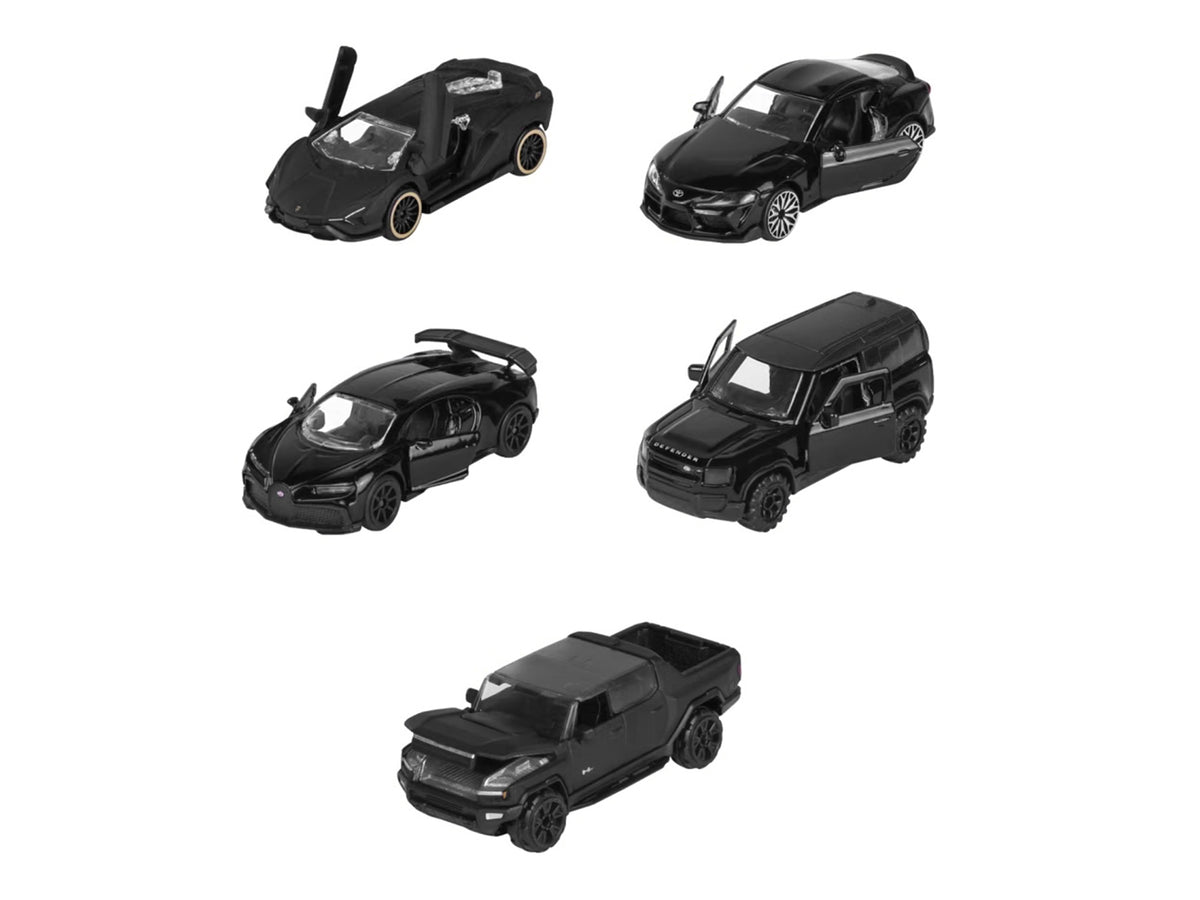 Black Edition (2026) 5 Piece Set 1/64 Diecast Model Cars