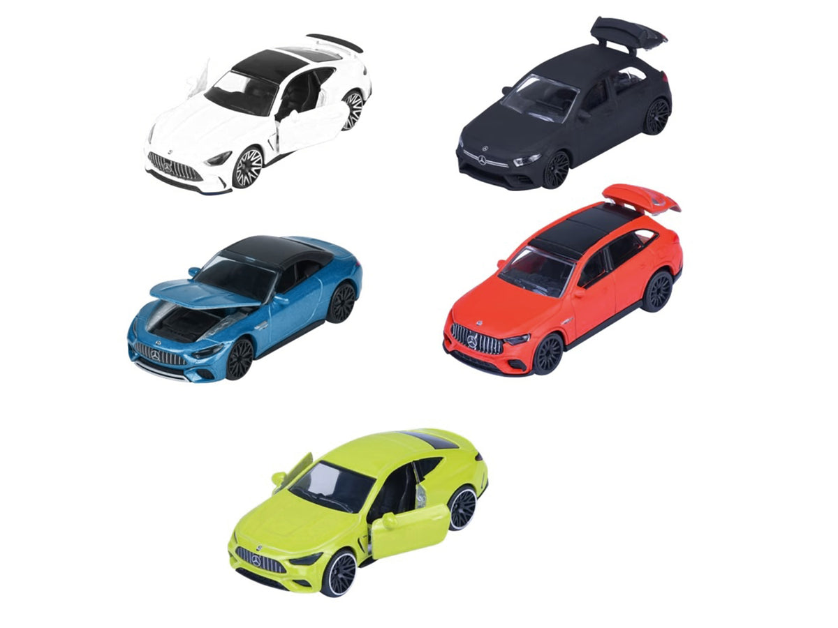 "Mercedes-AMG" 5 Piece Set 1/64 Diecast Model Cars