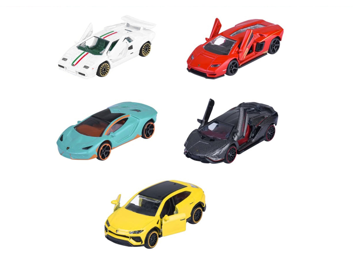 "Lamborghini" (2026) 5 Piece Set 1/64 Diecast Model Cars