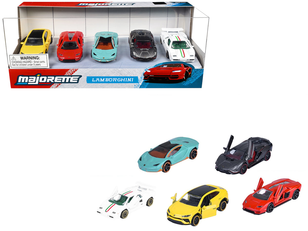 "Lamborghini" (2026) 5 Piece Set 1/64 Diecast Model Cars