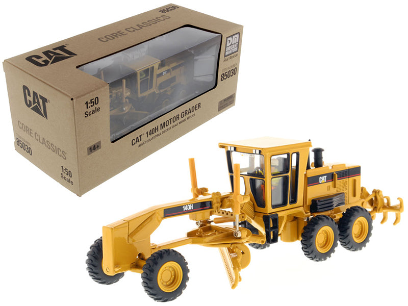 Cat Caterpillar 140H Motor Grader with Operator "Core Classics Series" 1/50 Diecast Model