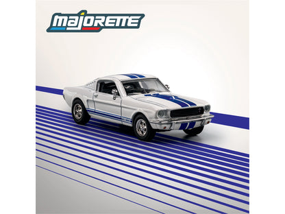 1965 Shelby GT350 White with Blue Stripes "Collection" Series 1/64 Diecast Model Car